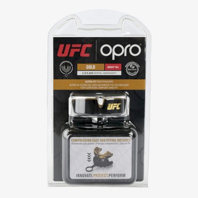 Боксерская капа Opro Gold Level UFC Black