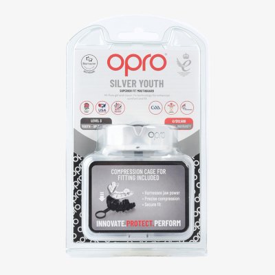 Детская боксерская капа Opro Silver Level Clear