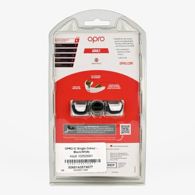 Боксерская капа Opro Instant Custom-Fit Black