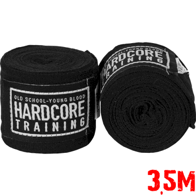 Боксерские бинты Hardcore Training Classic Black 3.5 м