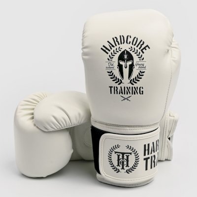 Детские боксерские перчатки Hardcore Training Helmet PU White