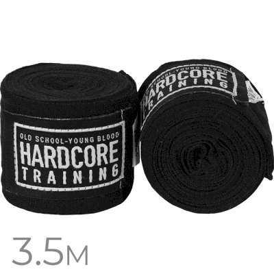 Боксерские бинты Hardcore Training Classic Black 3.5 м