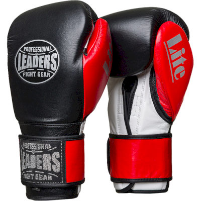 Перчатки боксерские LEADERS LITE Series BK/RD