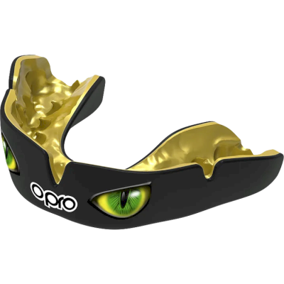 Боксерская капа Opro Instant Custom-Fit Eyes Black/Green