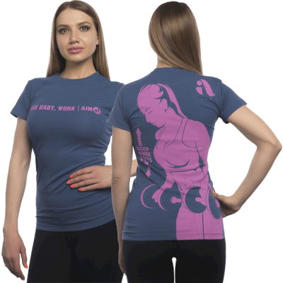 Футболка Aim Bicep Blue/Pink