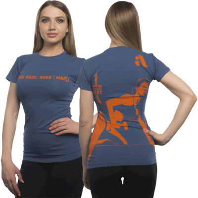 Футболка Aim Wings Blue/Orange