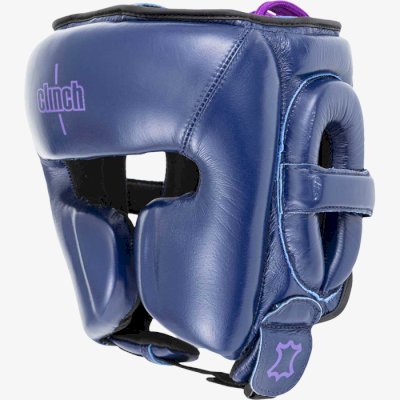 Боксерский шлем Clinch Undefeated темно-синий