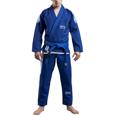 Кимоно для BJJ Grips Athletics Classic Royal Blue White Tape