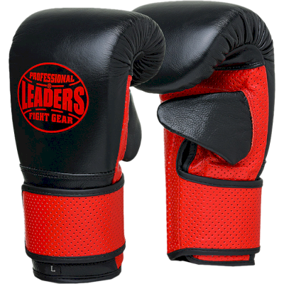 Снарядные перчатки Leaders LSBG-7 BK/RD