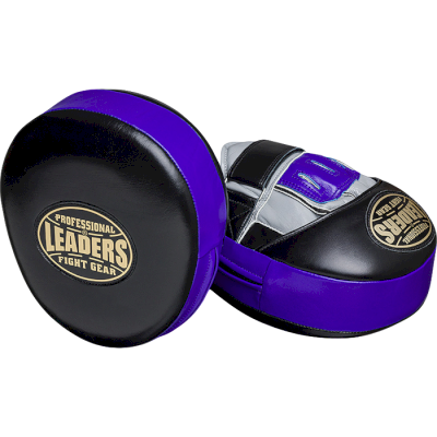 Боксерские лапы Leaders Mid-Air Hyper BK/GR/PUR