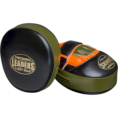 Боксерские лапы Leaders Mid-Air Hyper BK/OR/OLV
