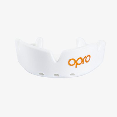 Детская боксерская капа Opro Bronze Level White