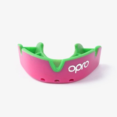 Детская боксерская капа Opro Silver Level Pink