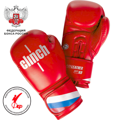 Боксерские перчатки clinch olimp red