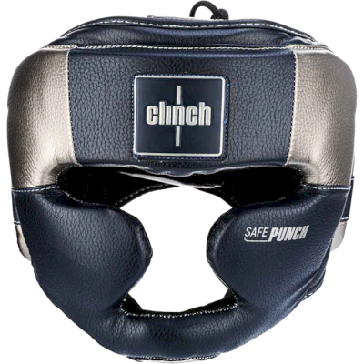 Боксерский шлем Clinch Punch 2.0 Full Face темносине-бронзовый