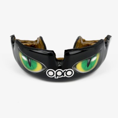 Боксерская капа Opro Instant Custom-Fit Eyes Black/Green