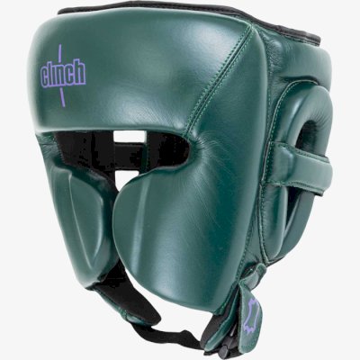 Боксерский шлем Clinch Undefeated темно-зеленый