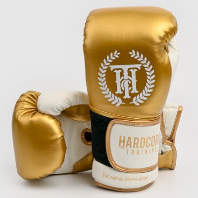 Детские боксерские перчатки Hardcore Training Revolution Gold/White PU