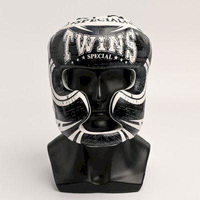 Боксерский шлем Twins Special FHGL3-TW5BK Black/White