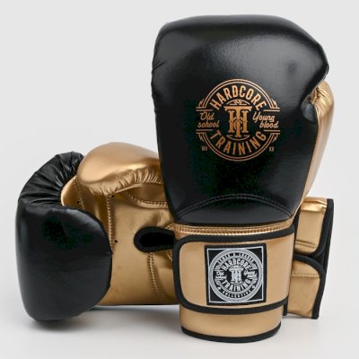 Боксерские перчатки Hardcore Training HardLea Black/Gold