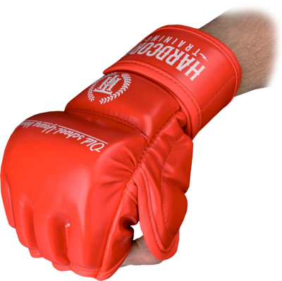 ММА перчатки Hardcore Training Base PU Red