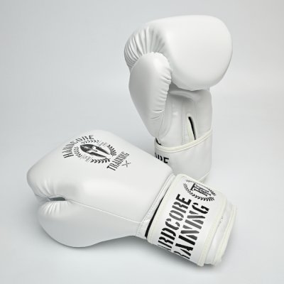 Боксерские перчатки Hardcore Training Helmet PU White