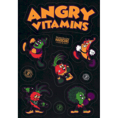 Набор стикеров Hardcore Training 4.0 Black