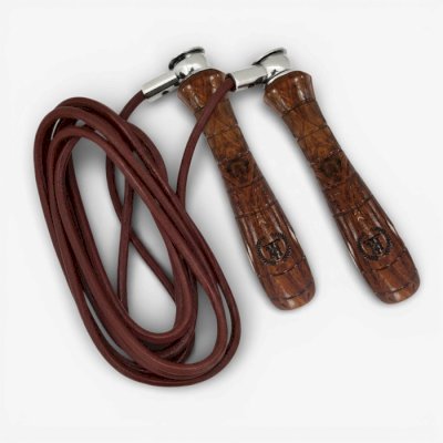 Скакалка Hardcore Training с кожаным шнуром