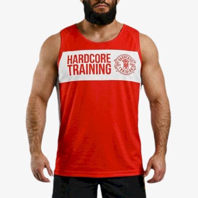 Тренировочная майка Hardcore Training Red/White