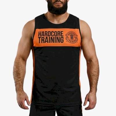 Тренировочная майка Hardcore Training Black/Orange