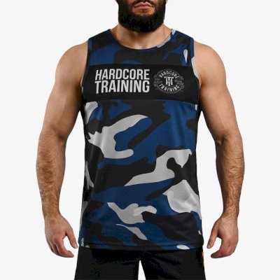 Тренировочная майка Hardcore Training Night Camo Blue/White