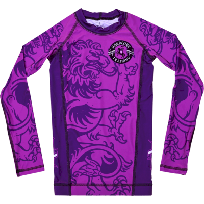 Детский рашгард Hardcore Training Heraldry Magenta LS