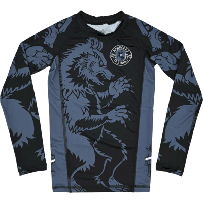Детский рашгард Hardcore Training Heraldry Black LS