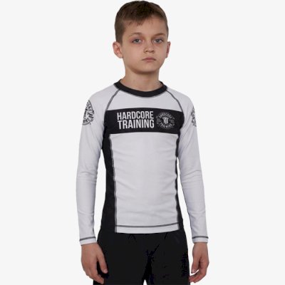 Детский рашгард Hardcore Training Recruit White LS