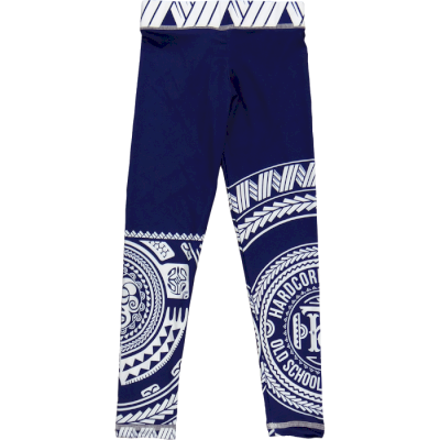 Детские компрессионные штаны Hardcore Training Ta Moko Blue