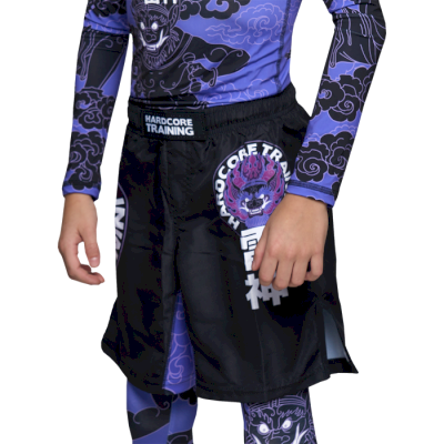 Детские шорты Hardcore Training Raijin Black/Purple