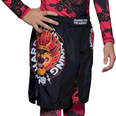 Детские шорты Hardcore Training Raijin Black/Red