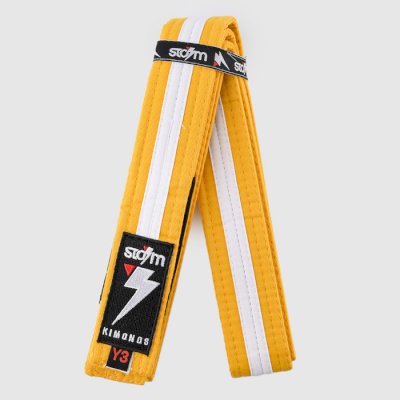 Детский пояс Storm Yellow/White