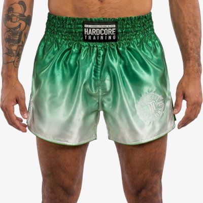 Тайские шорты Hardcore Training Gradient Green