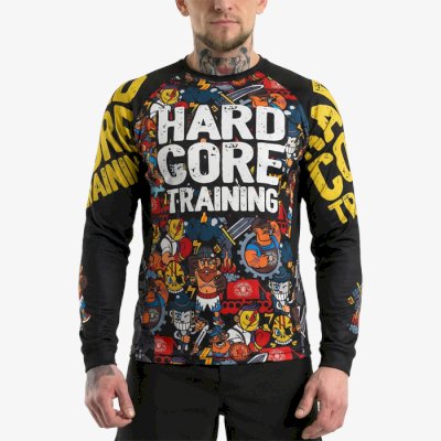 Тренировочный лонгслив Hardcore Training Doodles