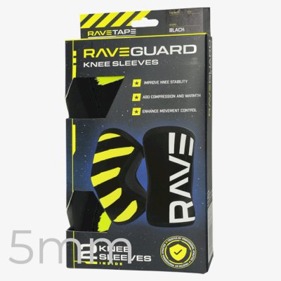 Наколенники RaveTape 5MM Rave Черно-Желтые