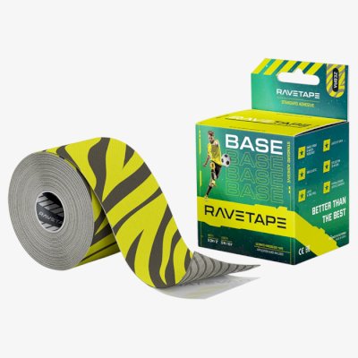 Водостойкий кинезио тейп RaveTape 5см*5м Зебра