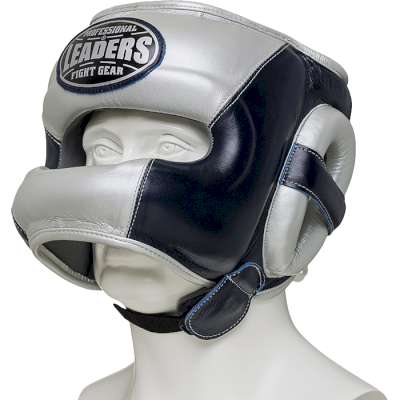 Бамперный боксерский шлем Leaders LS4SHGNB BL/SIL