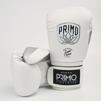 Боксерские перчатки Primo Emblem II Semi Leather White