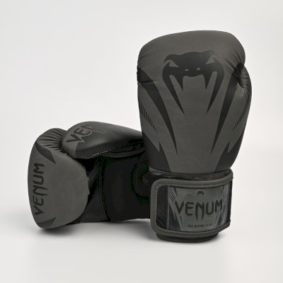 Детские перчатки Venum Impact Grey/Black