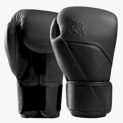Боксерские перчатки Hayabusa E1 Leather черный оникс