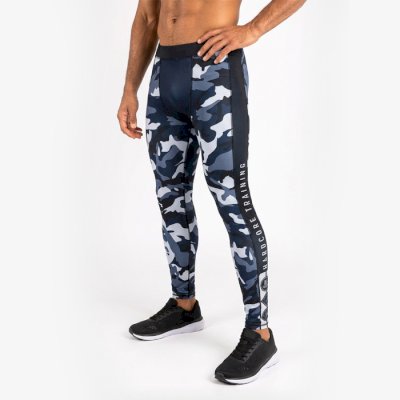 Компрессионные штаны Hardcore Training Blue Camo