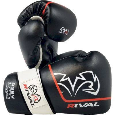 Боксерские перчатки для спарринга Rival RS2V Black