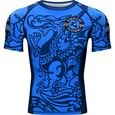 Рашгард Hardcore Training Heraldry Blue (Короткий рукав)