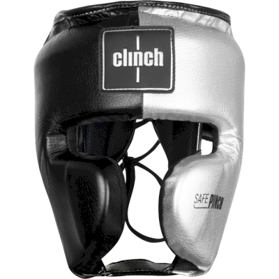 Боксерский шлем Clinch Punch 2.0 черно-серебристый C145